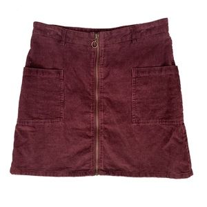 Altard' state wine red corduroy Skirt